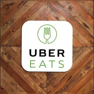 One Single Vehicle Tail Magnet Sign 9x9 Eat Food Delivery Driver Magnetic Signag